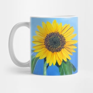 Sunflower - oil painting Mug